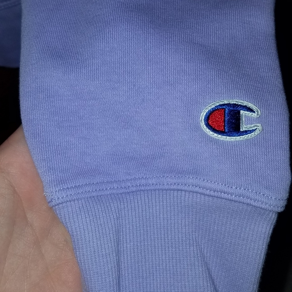 Lavender Champion hoodie, size small💛💜💙 - Picture 4 of 5
